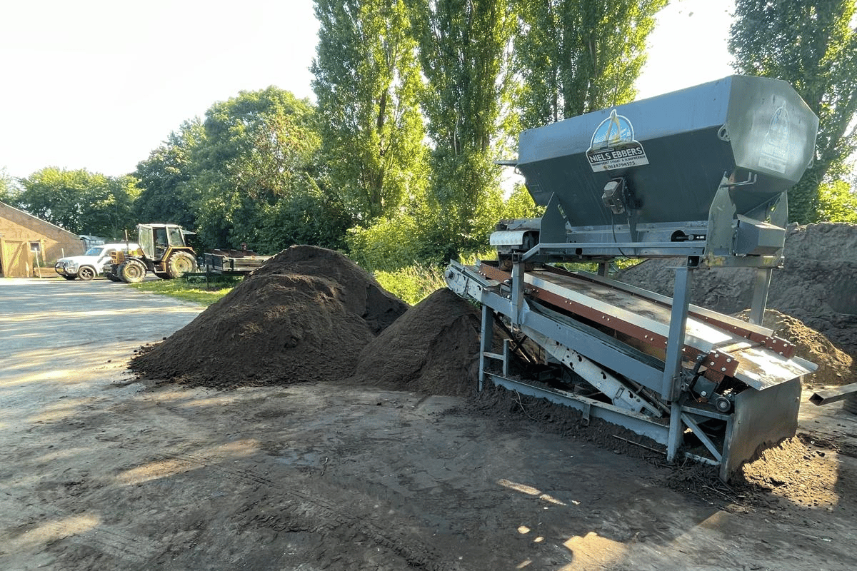Mobiele grondzeef installatie